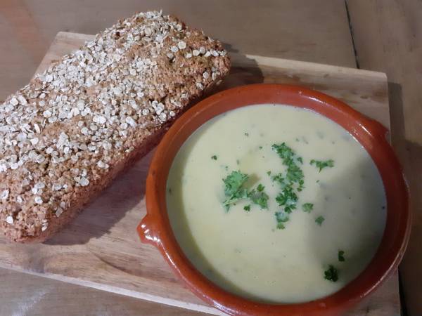 Celery Soup & Homemade Wheaten Bread - From The Barn