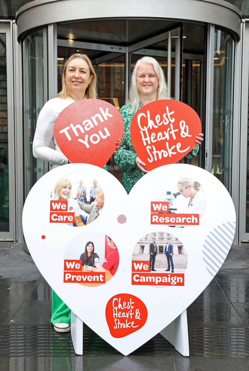 <p>Nadia Duncan, Donor Development Manager at NICHS, and Maybeth Shaw, Partner and Head of CSR at BDO Northern Ireland.</p>