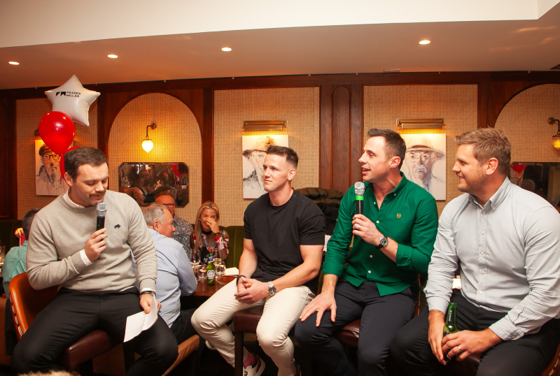 <p>Darren Cave, Craig Gilroy, Tommy Bowe and Chris Henry.</p>