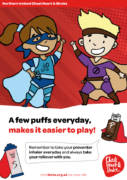 Asthma 'A Few Puffs A Day' A4 Kids Poster thumbnail
