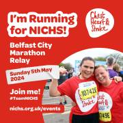 NICHS I'm taking part Belfast City Marathon Relay Square thumbnail