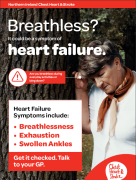 NICHS Heart Failure 'Breathless?' A4 Poster thumbnail