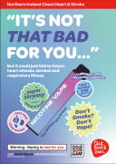 Vaping A4 Poster - "It's not that bad for you..." thumbnail