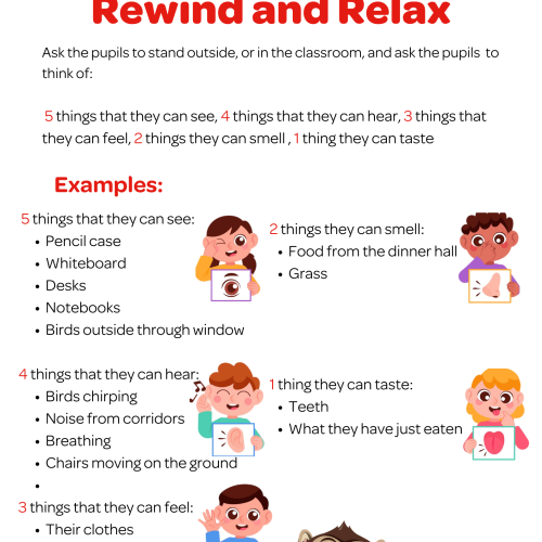 10 Rewind and Relax Activity Sheet