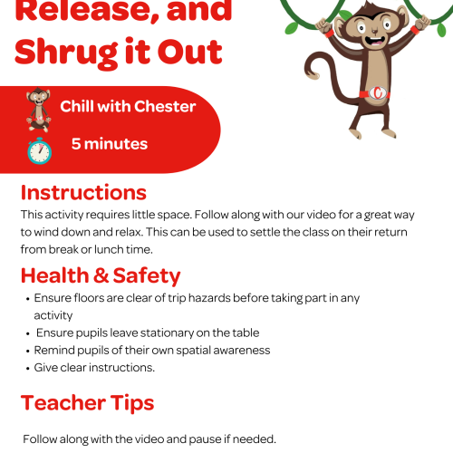 20 Shake Hug Release Shrug it out