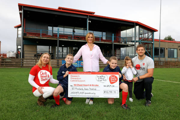 Malone Rugby Football Club raises over £10,000 for NI Chest Heart & Stroke in memory of Patrick ‘Chippy’ Baird